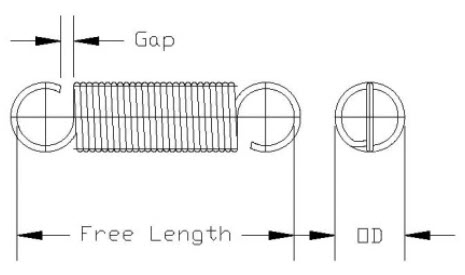 Extension Spring Diagram